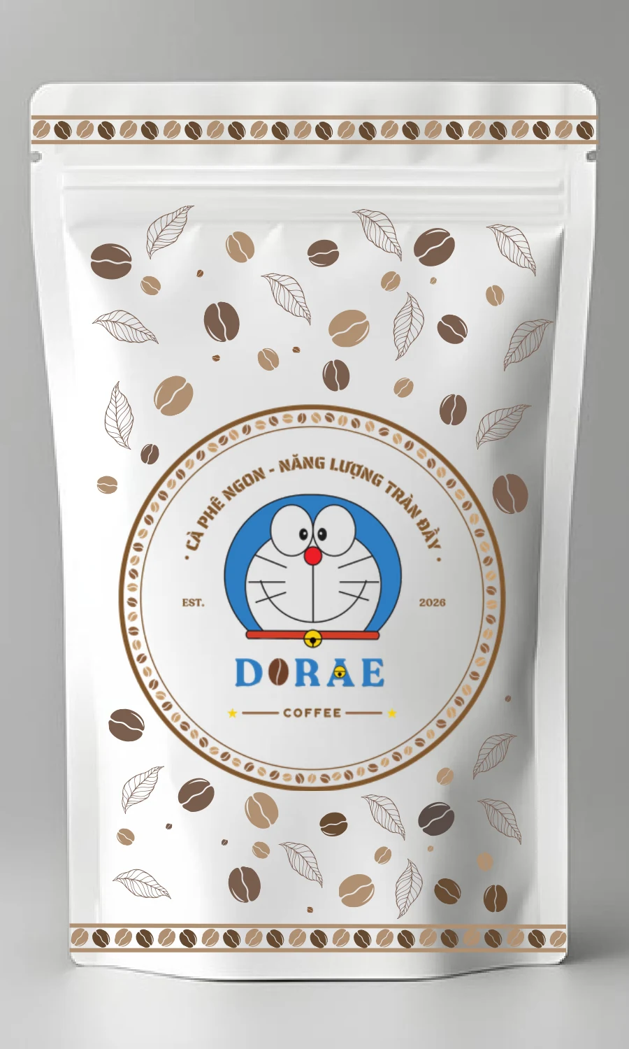 Bịch cà phê xay Dorae Coffee